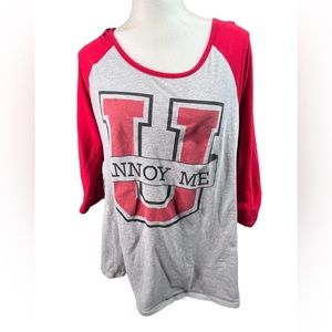 Rebellious One “Annoy Me” gray and red jersey T-shirt